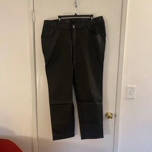 Lane Bryant new with tags black skinny average jeans size 22